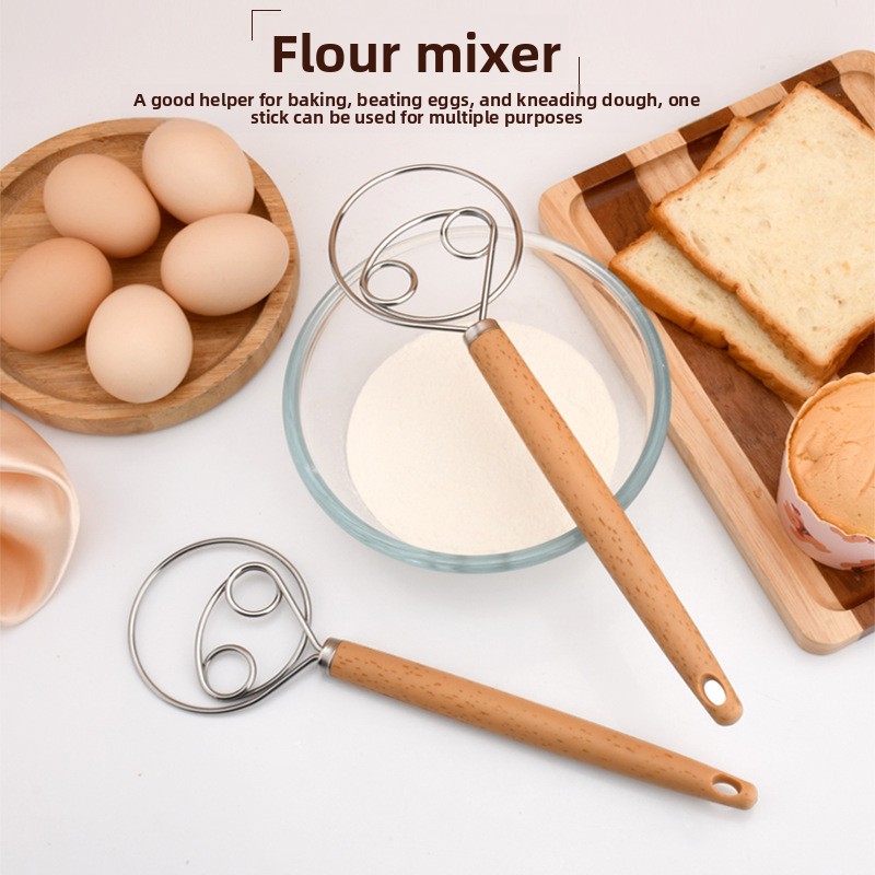 Danish Pancake Pan - Batidor de masa danés con mango