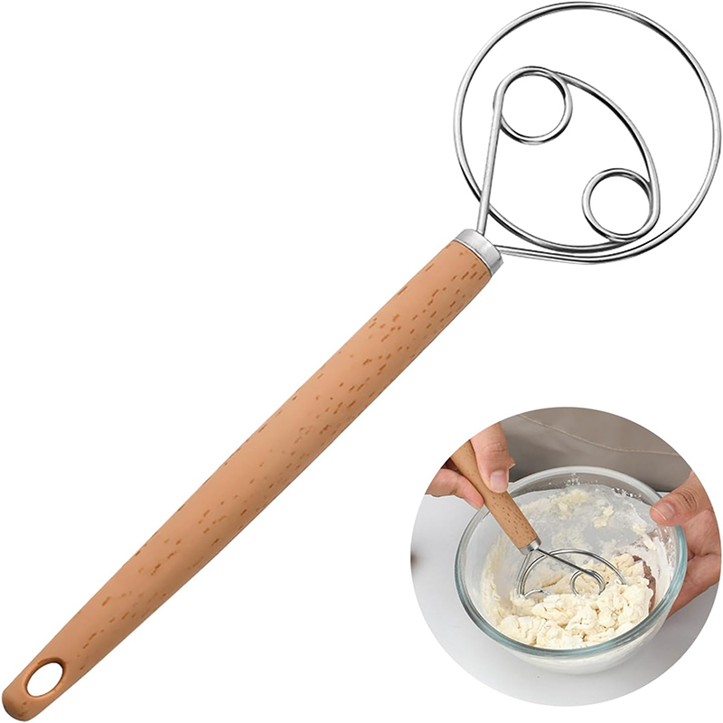 Danish Pancake Pan - Batidor de Masa de Acero Inoxidable