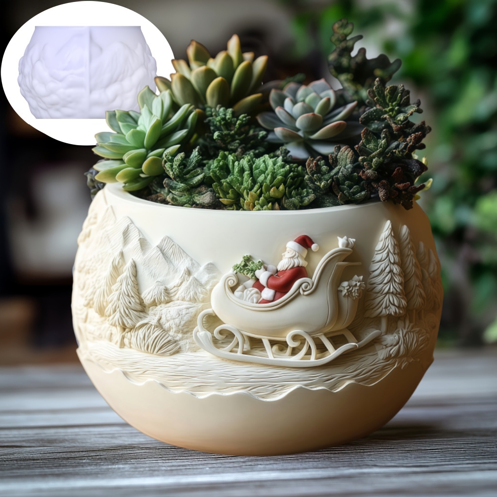 Potsticker Mold - Trineo de cedro, vela en relieve